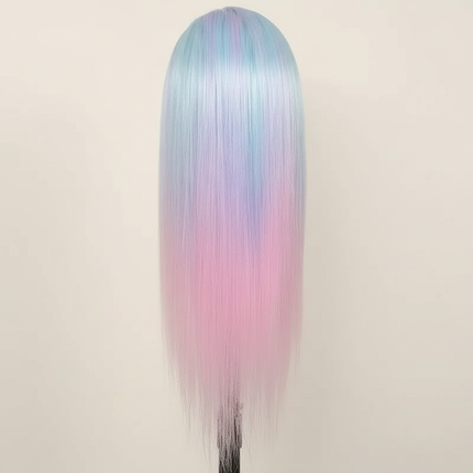 Colorful  28" Mannequin Head Hair Styling Training Braiding Manikin Cosmetology Synthetic Hair For Hairdresser,Free Clamp Hold - gallery 1