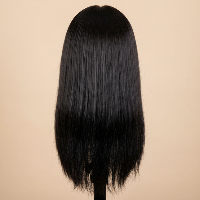 Professional Hairdresser Mannequin Head 18inch 100% Human Hair Styling Training Head Cosmetology Manikin Doll Head Clamp Stand - gallery 1