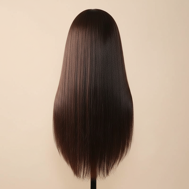 Doll Head For Hairstyle Practice 80%Real Hair Professional Training Head Kit Mannequin Head Styling  With Wig Stand Tripod Clamp - gallery 1