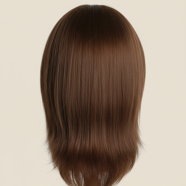 100% Human Hair Male Mannequin Head With Hair Beard Practice Manikin Hairdresser Cosmetology Training Doll Head For Hair Styling - gallery 1