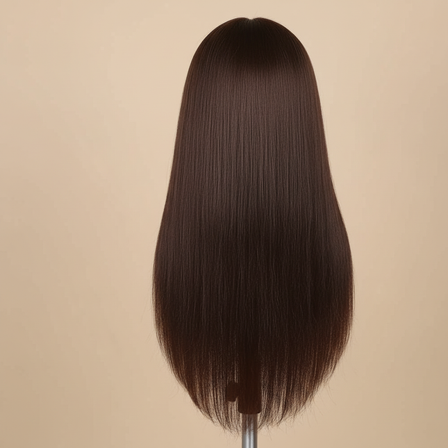 New Female Mannequin Training Doll Head With 70% Real Hair For Hairsyles Hairdressing Cosmetology Dolls Head With Stand Tripod - gallery 1