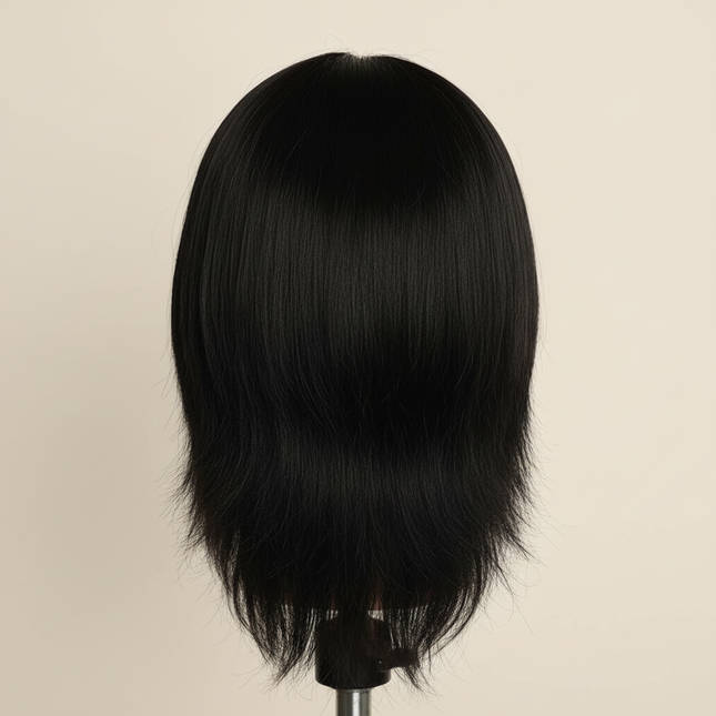Mannequin Head With 100% Human Hair Cosmetology Manikin head for Cutting Styling With Doll Head for Hair Styling with Clamp Stan - gallery 1
