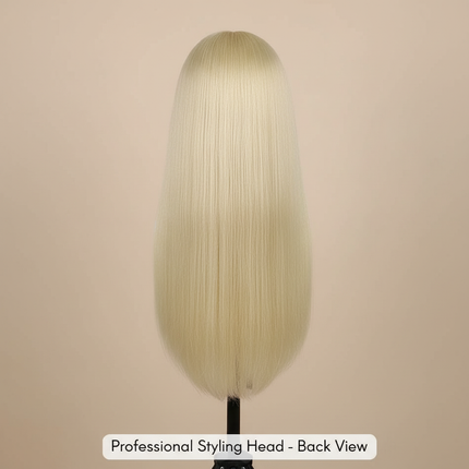 New Female Mannequin Training Doll Head With 70% Real Hair For Hairsyles Hairdressing Cosmetology Dolls Head With Stand Tripod - gallery 1