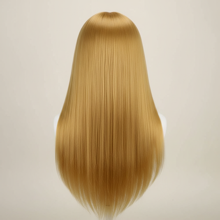 Mannequin Head 100% Synthetic Hair Hairdresser Training Head With Tripod Manikin Cosmetology Doll Head For Braiding Styling - gallery 1