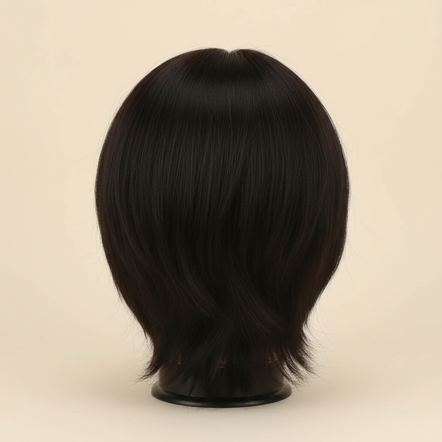Simnient Male Mannequin Head With 100% Real Human Hair For Practice Hairdresser Cosmetology Training Doll Head For Hair Styling - gallery 1