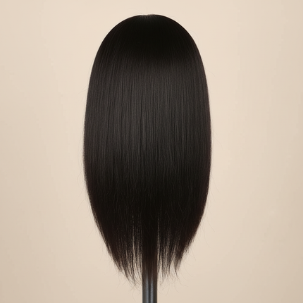 Afro Mannequin Heads With 100% Real Hair With Adjustable Tripod Hairdressing Dolls Training Head For Practice Styling Braiding - gallery 1