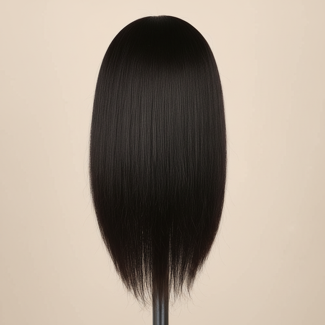 Afro Mannequin Heads With 100% Real Hair With Adjustable Tripod Hairdressing Dolls Training Head For Practice Styling Braiding - gallery 1