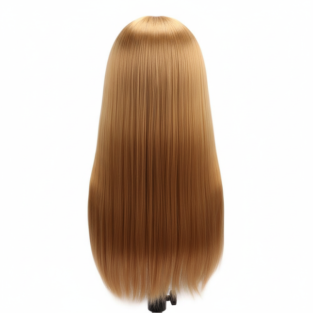 Synthetic Hair Mannequin Head Hairdresser Training Head With Stand Manikin Cosmetology Doll Head For Braiding Styling Curling - gallery 1