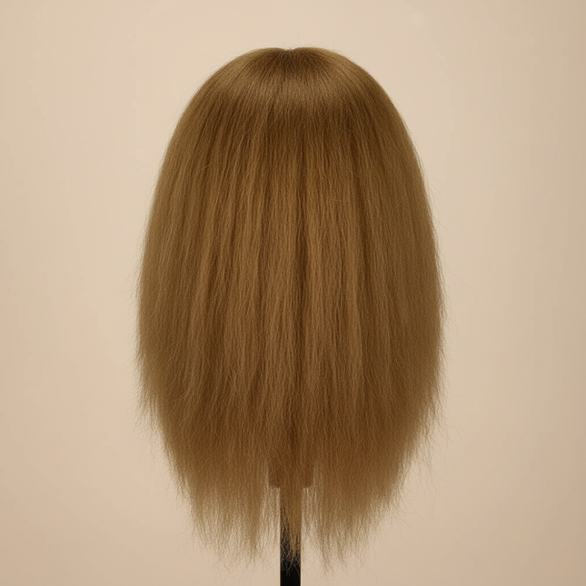 2025 New Afro Mannequin Head 100% Real Hair Traininghead Styling Head Braid Hair Dolls Head for Practicing Cornrows and Braids - gallery 1