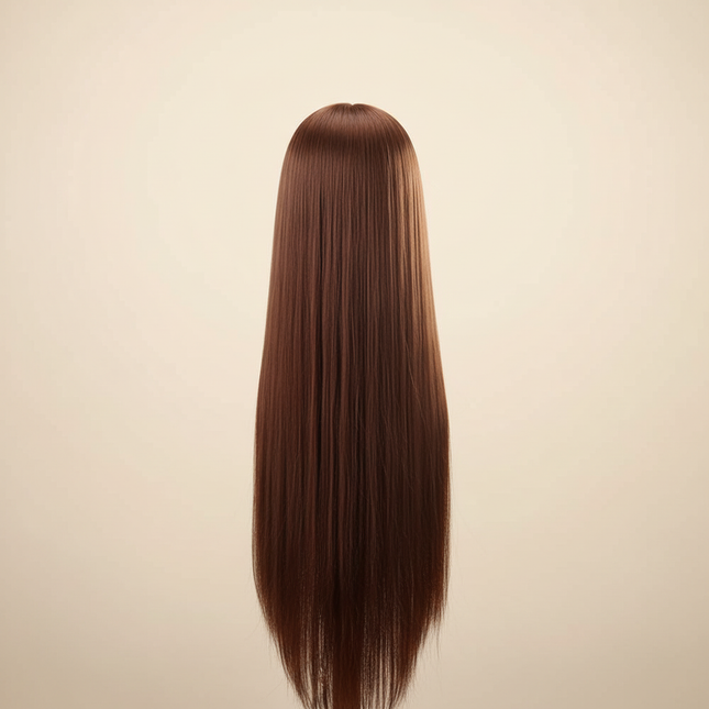 70Cm 100% High Temperature Fiber Blonde Hair Mannequin Head Training Head For Hairstyles Braid Hairdressing Manikin Doll Head - gallery 1
