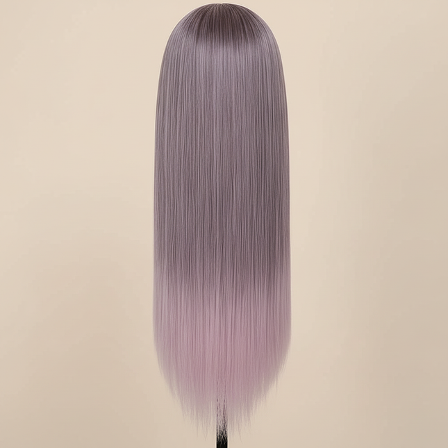 Colorful  28" Mannequin Head Hair Styling Training Braiding Manikin Cosmetology Synthetic Hair For Hairdresser,Free Clamp Hold - gallery 1