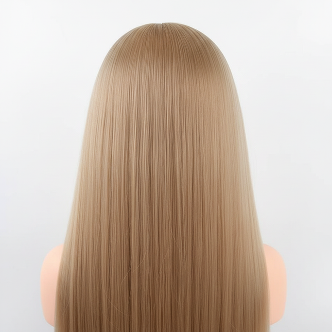 New Arrival Female 3D Blue Eye Blonde Gold Human Hair Mix Synthetic Professional Hot Curl Training Styling Head Mannequin Doll - gallery 1