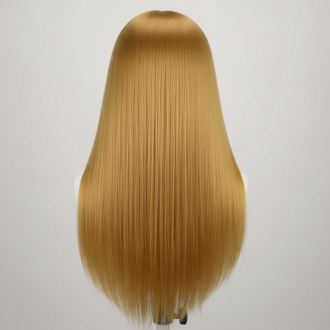 Mannequin Head 100% Synthetic Hair Hairdresser Training Head With Tripod Manikin Cosmetology Doll Head For Braiding Styling - gallery 1