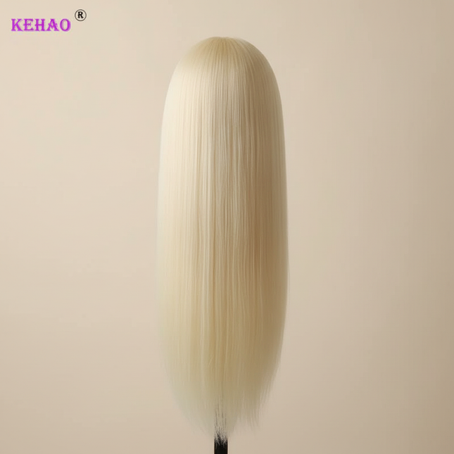 Training Head Kit For Hairstyles Mannequin Head With 100% Synthetic Hair Dressing Head Doll  With Clamp Wig Stand Tripod - gallery 1