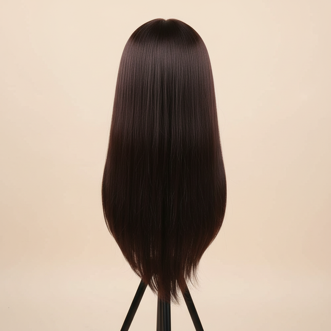Synthetic Hai Mannequin Head wig Women's Hairdresser Practice Beauty Styling Training Mannequin Head With Clamp Stand Real doll - gallery 1