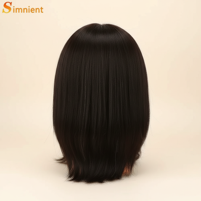 Simnient Male Mannequin Head With 100% Real Human Hair For Practice Hairdresser Cosmetology Training Doll Head For Hair Styling - gallery 1