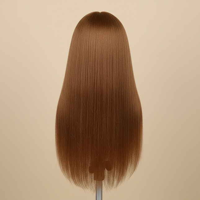 New Female Mannequin Training Doll Head With 70% Real Hair For Hairsyles Hairdressing Cosmetology Dolls Head With Stand Tripod - gallery 1