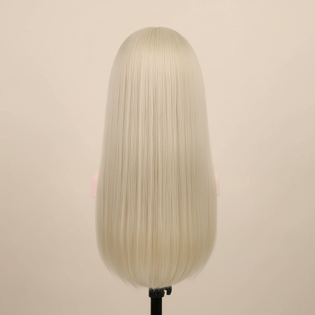 Wig Head With Hair Small Mannequin Head For Beginner Hair Styling Pvc Doll Head For Hairdresser Practice Styling With Head Stand - gallery 1