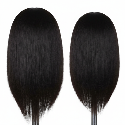 Afro Mannequin Heads With 100% Real Hair With Adjustable Tripod Hairdressing Dolls Training Head For Practice Styling Braiding - gallery 1