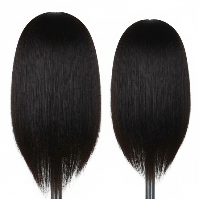 Afro Mannequin Heads With 100% Real Hair With Adjustable Tripod Hairdressing Dolls Training Head For Practice Styling Braiding - gallery 1