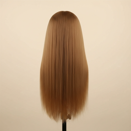 long Synthetic hair Mannequin Head With Adjustable Wig Tripod Stand Holder Model With Manikin Head Styling Hairdresser Training - gallery 1