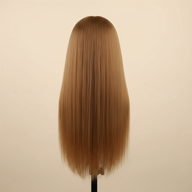long Synthetic hair Mannequin Head With Adjustable Wig Tripod Stand Holder Model With Manikin Head Styling Hairdresser Training - gallery 1
