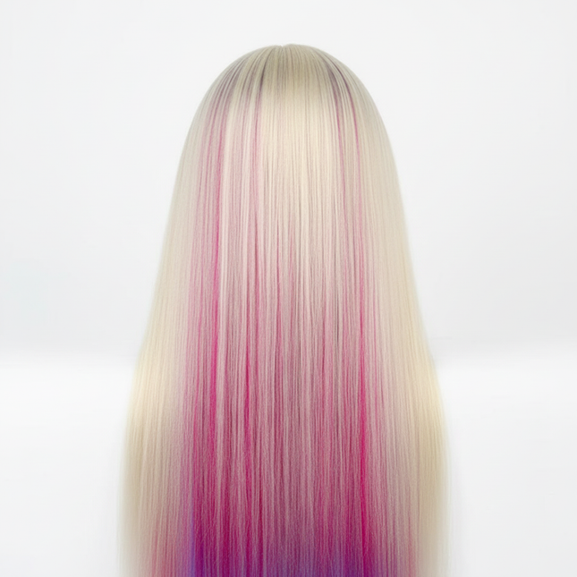 New Arrival Female 3D Blue Eye Blonde Gold Human Hair Mix Synthetic Professional Hot Curl Training Styling Head Mannequin Doll - gallery 1