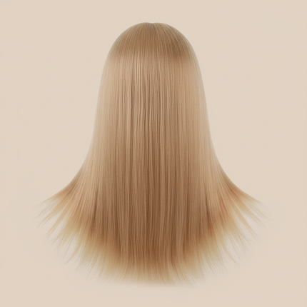 Mannequin Head Model With Long Synthetic Hair, Manikin Head Styling Hairdresser Training Head, Doll Head for Braiding Practice - gallery 1