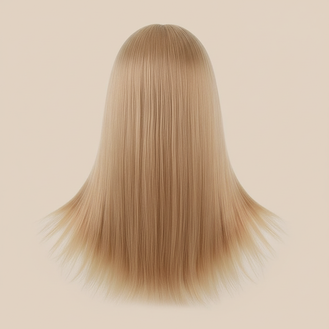 Mannequin Head Model With Long Synthetic Hair, Manikin Head Styling Hairdresser Training Head, Doll Head for Braiding Practice - gallery 1