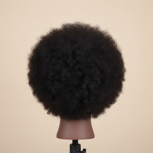 Afro Mannequin Heads wig for Braiding Hair Dolls head With Adjustable Wig Stand Holder Real Human Training Hairdresser Model Kit - gallery 1