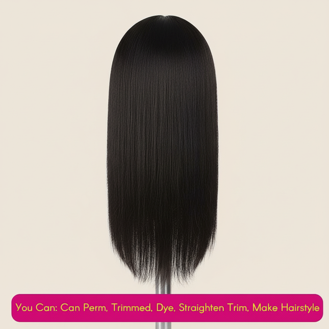 Mannequin Head with Hair 100% Real Human Hair 10-18'' Cosmetology Mannequin Head for Styling Practice on Braiding Manikin Head - gallery 1