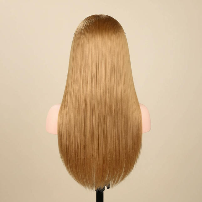 Mannequin Head 100% Synthetic Hair Hairdresser Training Head  Manikin Cosmetology Doll Head For Braiding Styling - gallery 1