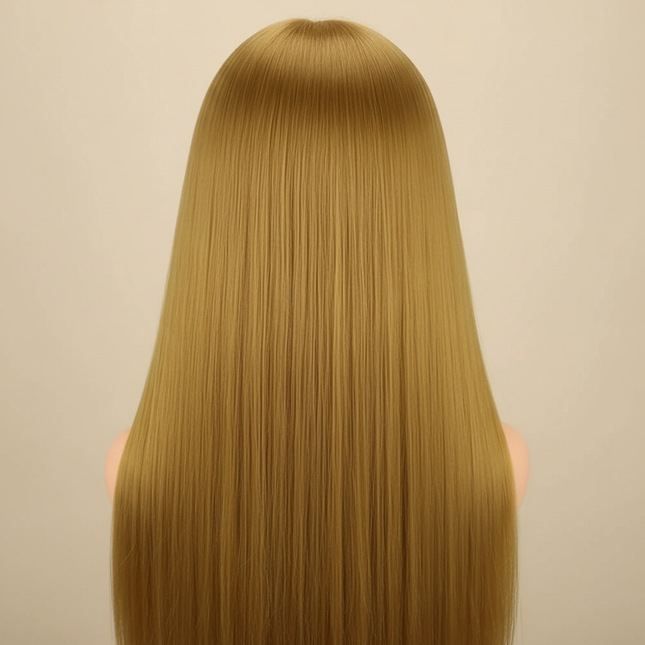 76cm Straight Hair Hairdressing Synthetic Training Mannequins Head For Makeup Hair braiding Practice Salon Head Styling Tool - gallery 1
