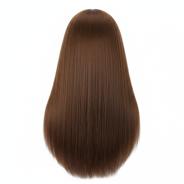 100% Real Human Hair Mannequin Head 22” Cosmetology Doll Head to Practice Hairstyles Manikin Head And Individual Tripod Stand - gallery 1