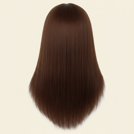 100% Human Hair Mannequin Head Natural Black Color Practice Training Model For Hairdresser Professional Can Be Ironed MUXI IDO - gallery 1
