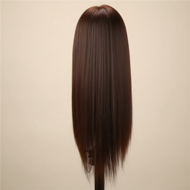 Hairdressing Hairdresser Styling Tool  60cm Straight Hair Training Mannequins Head For Makeup Hair braiding Practice Salon Head - gallery 1