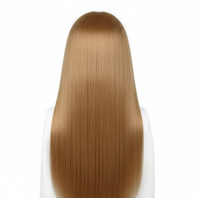 24 inch synthetic hair makeup mannequin head, beauty mannequin practice doll head, with desktop stand and hair styling set - gallery 1