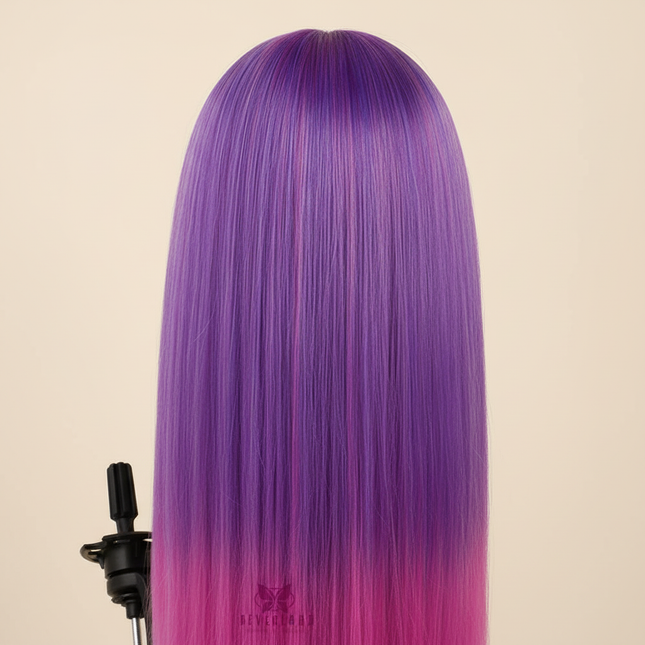 28inch 71cm Mannequin Head With Synthetic Hair Colorful Long Thick Hairstyles Professional Hairdressing Doll PracticeTraining - gallery 1