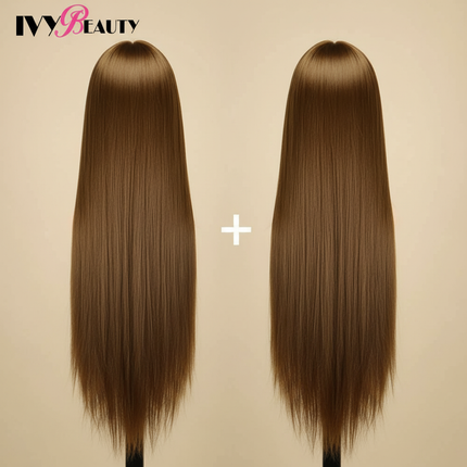 80cm Long Professional Head Dolls For Hairdresser 30Inch Synthetic Hair Mannequin For Hair Style Hairdressing hair For Dolls - gallery 1