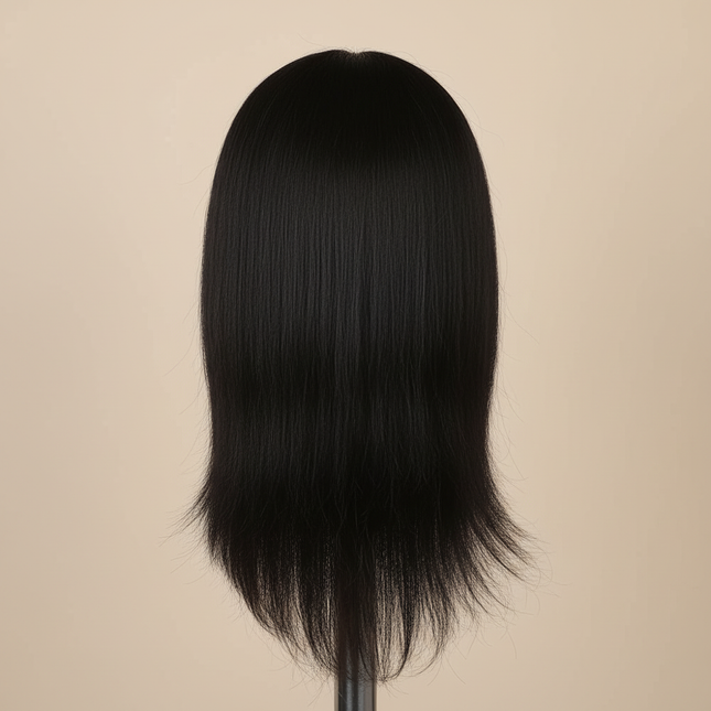 Afro Mannequin Heads With 100% Real Hair With Adjustable Tripod Hairdressing Dolls Training Head For Practice Styling Braiding - gallery 1