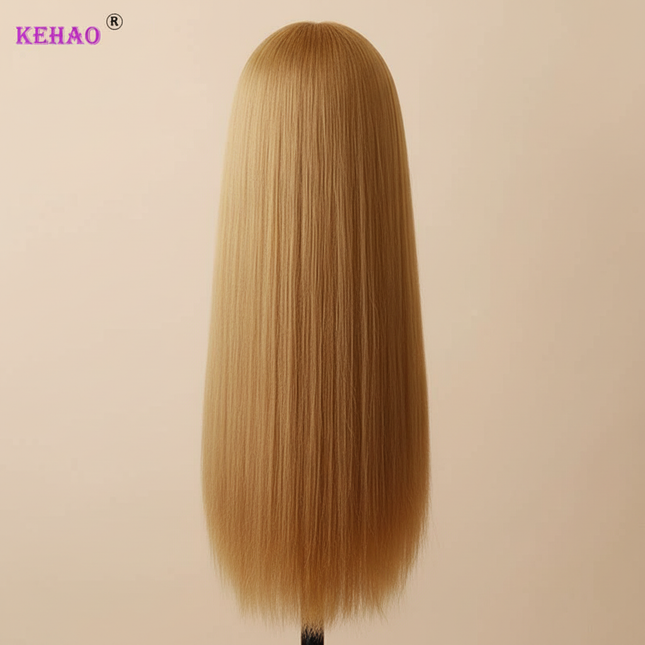 Training Head Kit For Hairstyles Mannequin Head With 100% Synthetic Hair Dressing Head Doll  With Clamp Wig Stand Tripod - gallery 1