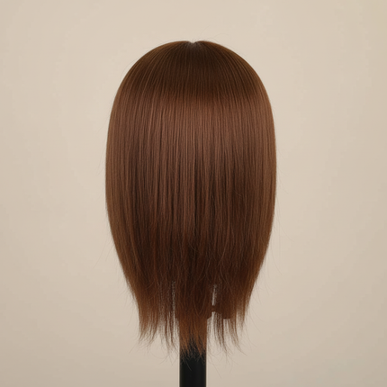 Long Hair Mannequin Head with Human Hair Hairdresser Practice Training Head Cosmetology Manikin Doll Head And Wig Stand Tripod - gallery 1