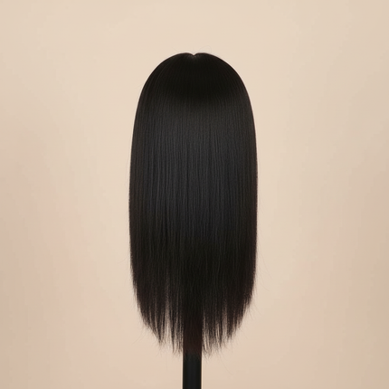Long Hair Mannequin Head with Human Hair Hairdresser Practice Training Head Cosmetology Manikin Doll Head And Wig Stand Tripod - gallery 1