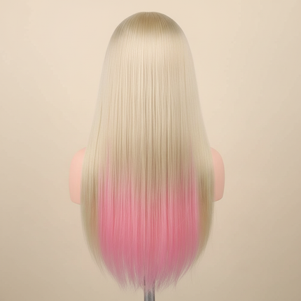 long Synthetic hair Mannequin Head With Adjustable Wig Tripod Stand Holder Model With Manikin Head Styling Hairdresser Training - gallery 1