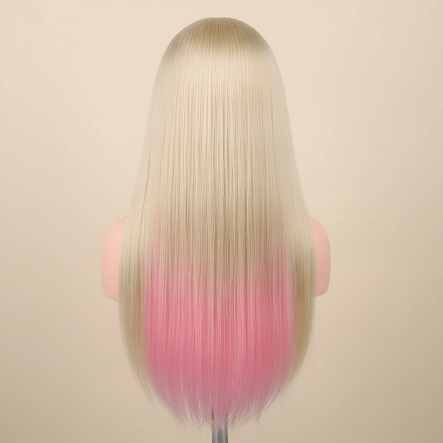 long Synthetic hair Mannequin Head With Adjustable Wig Tripod Stand Holder Model With Manikin Head Styling Hairdresser Training - gallery 1