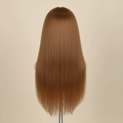 New Female Mannequin Training Doll Head With 70% Real Hair For Hairsyles Hairdressing Cosmetology Dolls Head With Stand Tripod - gallery 1
