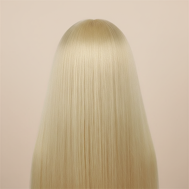 New Female Mannequin Training Doll Head With 70% Real Hair For Hairsyles Hairdressing Cosmetology Dolls Head With Stand Tripod - gallery 1