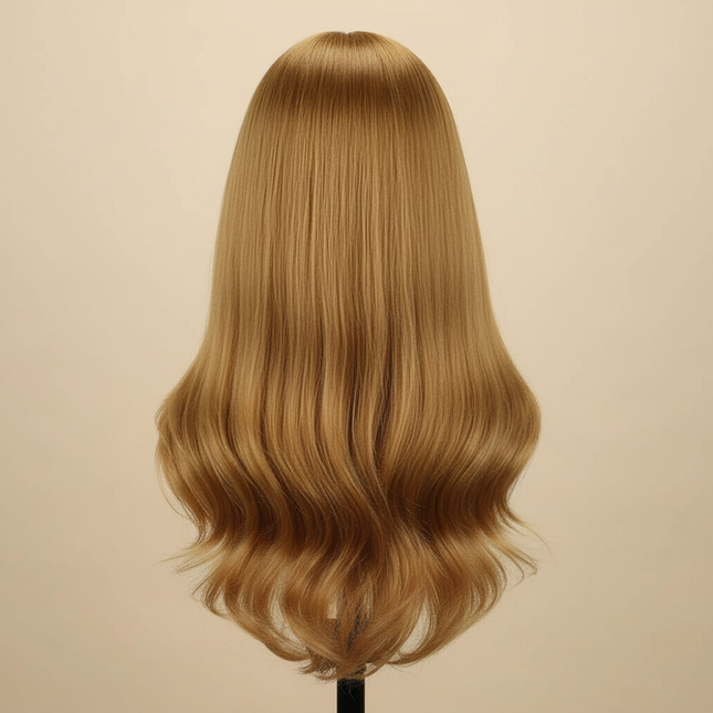 85% Real Hair Training Mannequin Head With Brown Hair For Barber Hairdressing Practice Doll Head With Stand Tripod For Hairstyle - gallery 1