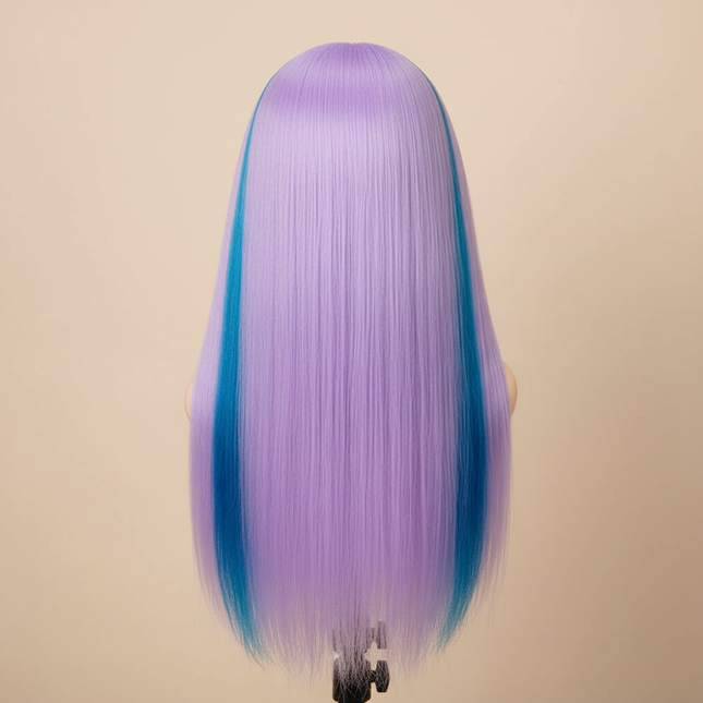 76cm Straight Hair Hairdressing Synthetic Training Mannequins Head For Makeup Hair braiding Practice Salon Head Styling Tool - gallery 1