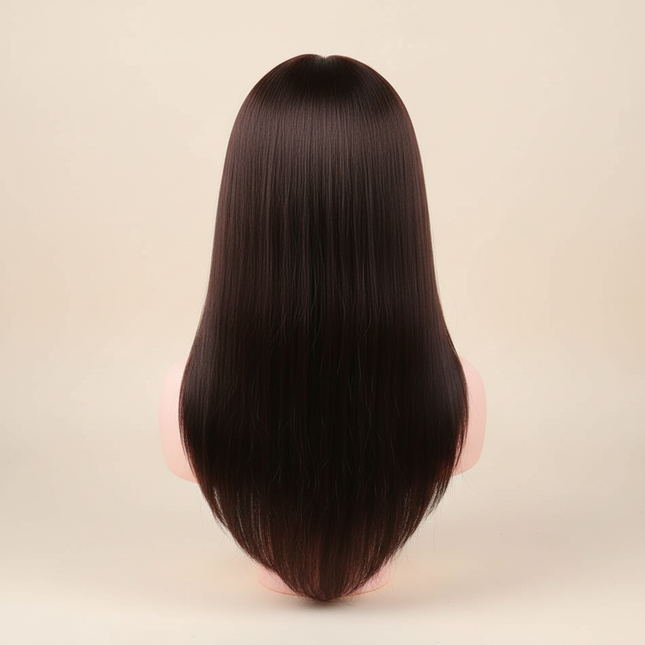 Long Hair Mannequin Head with Synthet Hair Hairdresser Practice Training Head Cosmetology Manikin Doll Head And Wig Stand Tripod - gallery 1